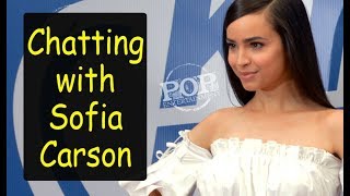 Sofia Carson Interview at Arthur Ashe Kids Day [upl. by Lowery]