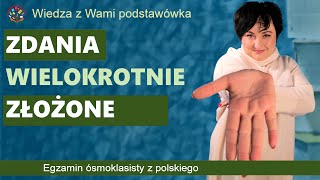 Zdania wielokrotnie złożone Gramatyka z języka polskiego [upl. by Andrel]