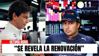 F1 HOY ¡REVELACIÓN REVELADA CHECO PÉREZ YA FIRMO UN NUEVO CONTRATO CON DECLARACION DE MAX [upl. by Thomasin]