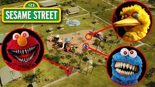 Drone Catches CURSED SESAME STREET IN REAL LIFE ELMOEXE BIG BIRD COOKIE MONSTER [upl. by Anallese]