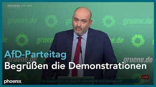 Grüne Omid Nouripour Parteivorsitzender zu aktuellen Themen  Parteipressekonferenz  010724 [upl. by Ramsey]