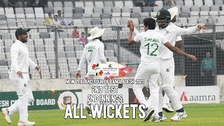 All Wickets  Bangladesh vs New Zealand  2nd Test  2nd Innings [upl. by Yesnnyl310]