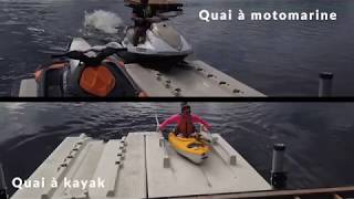 Comment installer  quai à motomarine double ou à kayak [upl. by Atirys]