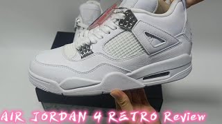 REAL VS FAKE AIR JORDAN 4 RETRO BG Pure Money Detail Review Can you recognize [upl. by Nikoletta]