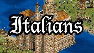 Italians Overview AoE2 [upl. by Tol]