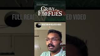 ashes in tin can🥺 graveofthefireflies shorts anime reaction [upl. by Rosamund912]