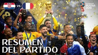 FRANCIA VS CROACIA 42  Final Mundial FIFA Rusia 2018  Resumen amp Goles del partido [upl. by Orgalim234]