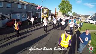 Larkhall Purple Heroes FB Annual Band Parade 030622 [upl. by Cathee]