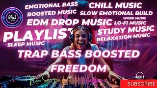 TrapBass BoostedFreedom🎵 Emotional Bass Boosted 🎧EDM Drop Music🎧Trap Music🎧 trap bassboosted [upl. by Negyam79]