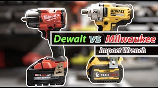 NEW Milwaukee 296020 Vs Dewalt DCF894 Impact Wrenches [upl. by Llireva]