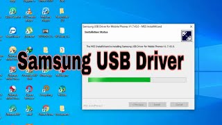 How to Install Samsung USB Driver in PC [upl. by Ainet]