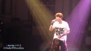 Fancam 160412 Knick Knack concert in Fukuoka  Kyuhyun Celebration [upl. by Kevon]