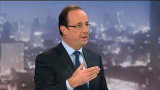 Hollande  quotmoi ce que je dis je le présente aux Françaisquot [upl. by Vonny]