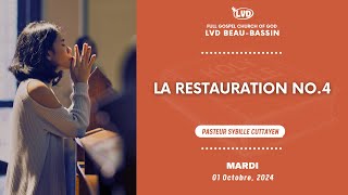 La Restauration No4  Pasteur Sybille Cuttayen  Mardi 1er Octobre 2024 [upl. by Eugenio]