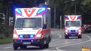 14 Minuten 3 Bundesländer amp neue Fahrzeuge Rettungsdienst Einsatzfahrten aus und um Lüneburg 2014 [upl. by Brendis]