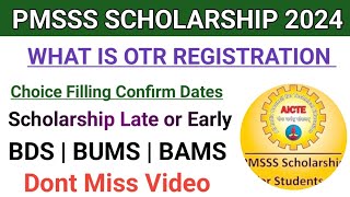 Pmsss Scheme Choice Filling ORT Registration Big Update BDS BUMS AdmissionScholarship Dates 2024 [upl. by Nale562]