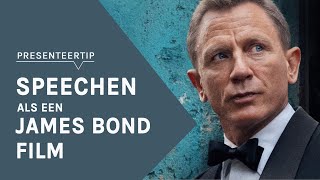 Moet jij speechen Gebruik de James Bondtechniek  PRESENTEERTIP [upl. by Stich988]