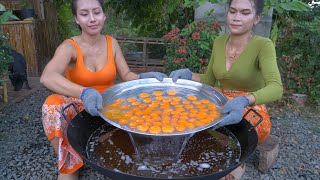 Rice fried with egg crispy and vegetable cook recipe  Amazing video [upl. by Bakemeier]