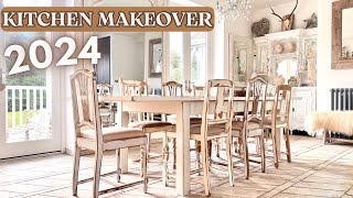 KITCHEN Table  Chairs Makeover  Home Decor Inspiration  Thrifted Decor  Winter Decorating Ep 1 [upl. by Tocci]