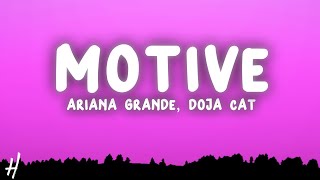 Ariana Grande Doja Cat  Motive Lyrics [upl. by Eeladnerb988]