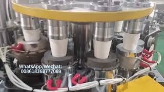 OCM100 intelligent paper cup machine test 6OZ speed 80 pcsmin [upl. by Viradis]