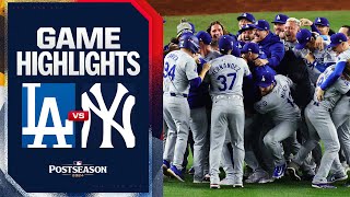 Dodgers vs Yankees World Series Game 5 Highlights 103024  MLB Highlights [upl. by Aineval722]