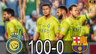 FC 24 MESSI RONALDO NEYMAR amp MBAPPE  ALL STARS  AL NASSR 1000 FC Barcelona [upl. by Valorie]