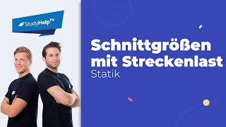 Schnittgrößen berechnen  Kragarm mit dreieckiger Streckenlast Technische Mechanik StudyHelp [upl. by Nikkie]