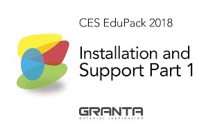 Installation and support in CES EduPack 2018 part 1 of 2 [upl. by Electra]