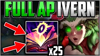 JUNGLE NERFS MADE IVERN S TIER FULL AP IVERN CARRY MODE  Ivern Beginners S13 League of Legends [upl. by Chauncey]