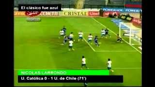 Hugo Notario Centro y gol Nicolás Larrondo UdeChile vs Uc [upl. by Farlie]