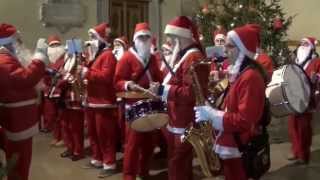 Banda musicale citta di Gemona Babbi Natale 2014 [upl. by Ahsinned]