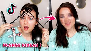 JAI COUPÉ MES CHEVEUX  FRANGE RIDEAU  ✂️ Jai voulu tester [upl. by Infeld487]