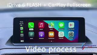 iDrive 6 Firmware Update Apple CarPlay FULLSCREEN BMW F80 F30 G30 [upl. by Nauqahs]