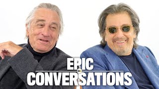 Robert De Niro and Al Pacino Have an Epic Conversation  GQ [upl. by Fotina342]