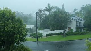 thunderstorm heavy rain in Buderim  queensland australia  Buderim storms today 30 december 2023 [upl. by Brandy]