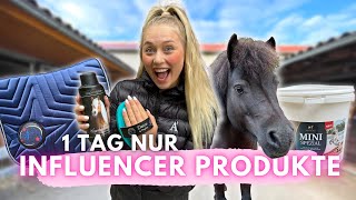 1 TAG nur INFLUENCER PRODUKTE [upl. by Aminta]