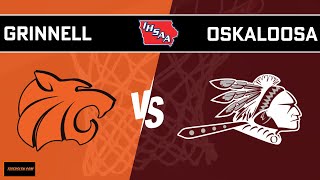 Grinnell Varsity Boys Basketball vs Oskaloosa 12423 at 730 pm [upl. by Kissee]