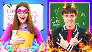 I fell in love with the teacher Good Teacher VS Bad Teacher Funny Situations at School [upl. by Mayhew]