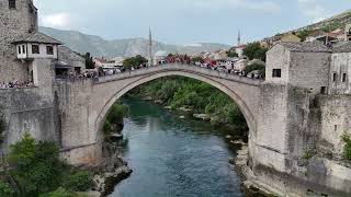 24m Jump from the Bridge in Mostar [upl. by Ecidnak255]