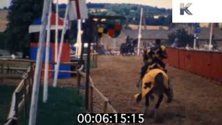 1980s UK Littlecote House Jousting Tournament Home Movies [upl. by Eesac]