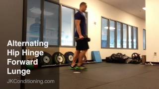 Alternating Hip Hinge Forward Lunge [upl. by Ibob]