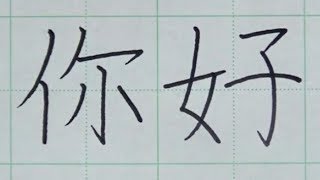 How to write Chinese for Beginners  handwriting with Pen [upl. by Dehlia]