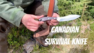 Grohmann 4 Canadian Survival Knife for Bushcraft and Camping [upl. by Sanfourd]