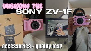 Unboxing The Sony ZV1F ✰ My First Camera [upl. by Nyltac239]