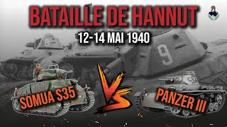 HANNUT la première grande bataille blindée 1940  Somua vs Panzer III [upl. by Purvis]