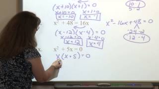 GRE Math Prep Factoring Quadratic Equations [upl. by Mannuela]