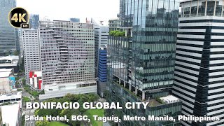 Bonifacio Global City BGC Drone View From Seda travel tour bonifacioglobalcity philippines [upl. by Putnem597]