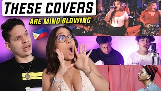 NEVER let a Filipino Singer sing your song Latinos react to Filipino BEST Covers ft Salsa Cover [upl. by Arimak]