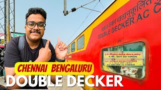 Double Decker Express 🔥  Chennai to Bangalore  Full Journey Vlog [upl. by Oderf405]